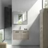 32" Single Vanity, Wall Mount, 2 Doors With Soft Close, Moon, Serie Nova By VALENZUELA