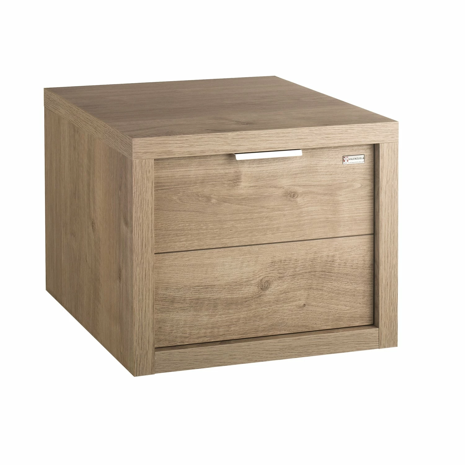 16" Lower Side Cabinet, Wall Mount, 1 Drawer Whit Handle And Soft Close, Oak, Serie Tino By VALENZUELA 1 16" Lower Side Cabinet, Wall Mount, 1 Drawer Whit Handle And Soft Close, Oak, Serie Tino By VALENZUELA