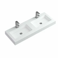 DAX Bayside Double Vanity Top 48 Inches W/ Integrated Matte Basin (DAX-BAY481AMB)