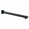 Dax Brass Square Shower Arm - 15" - Matte Black Finish (DAX-1011-375-BL)
