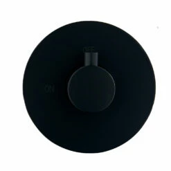 DAX Round Concealed 3 Way Diverter. Matte Black Finish (DAX-1053-RD-BL) -Bathroom Sales Shop hp01 1