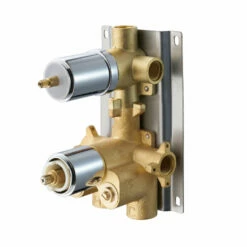 DAX Square Concealed Valve. Thermostatic Mixer With 2/3 Function Diverter. Brushed Nickel Finish (DAX-1054-SQ-BN) -Bathroom Sales Shop valve 5d069911 0990 4745 b295 5daf5a3e3639